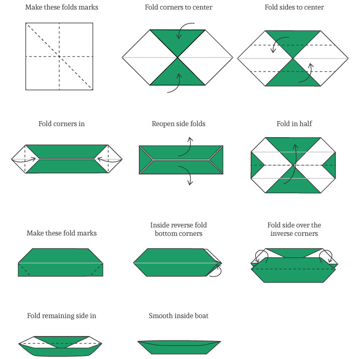 Origami Boat With A4 Paper Origami Boat With A4 Paper
