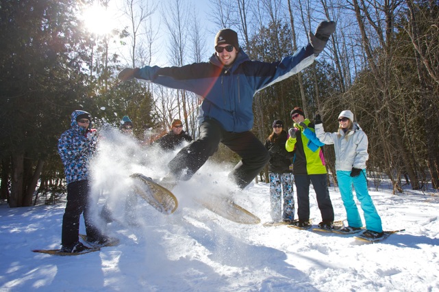 Snowshoeing at Wye Marsh